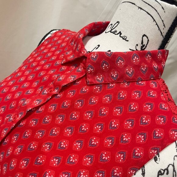 New York Company Red long Summer Dress size Medium - Picture 12 of 16